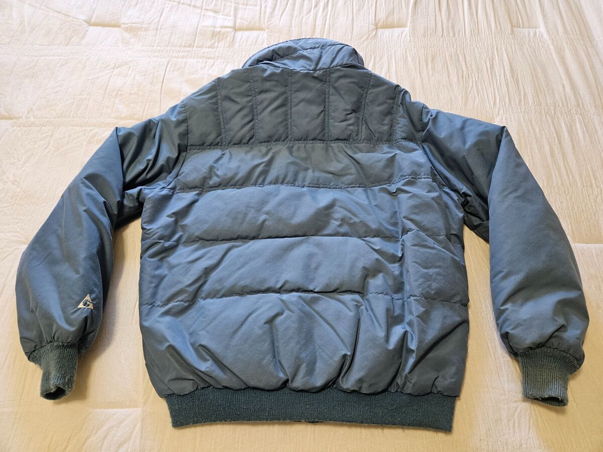 Vintage Gerry Men's L Large Blue Down Puffer Jacket Made In Vintage Gerry Men's L Large Blue Down Puffer Jacket Made In