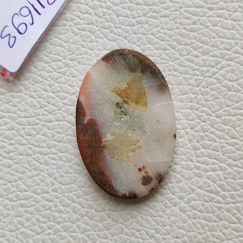 25ct Natural moroccan seam agate cabochon oval shape polished gemstone R11693 AU - Picture 2 of 5