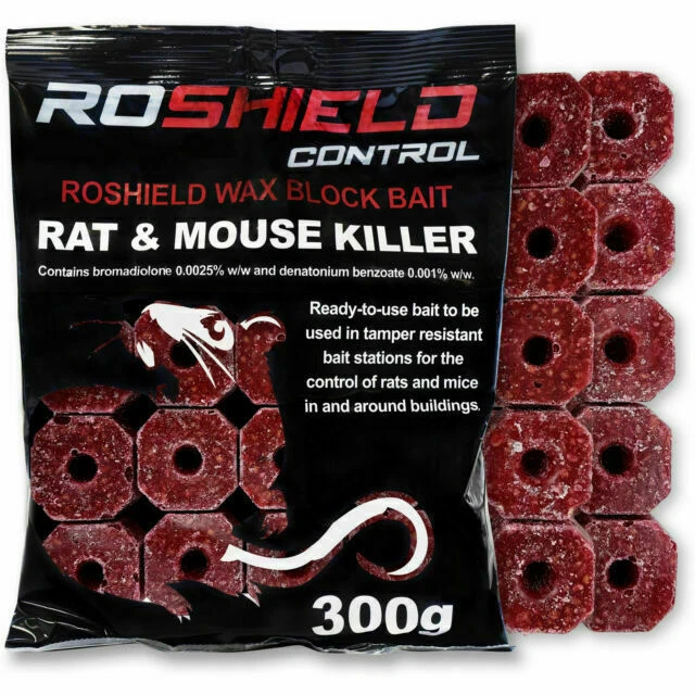 Roshield ‎BLOCKS300 Wax Block Bait - 300g