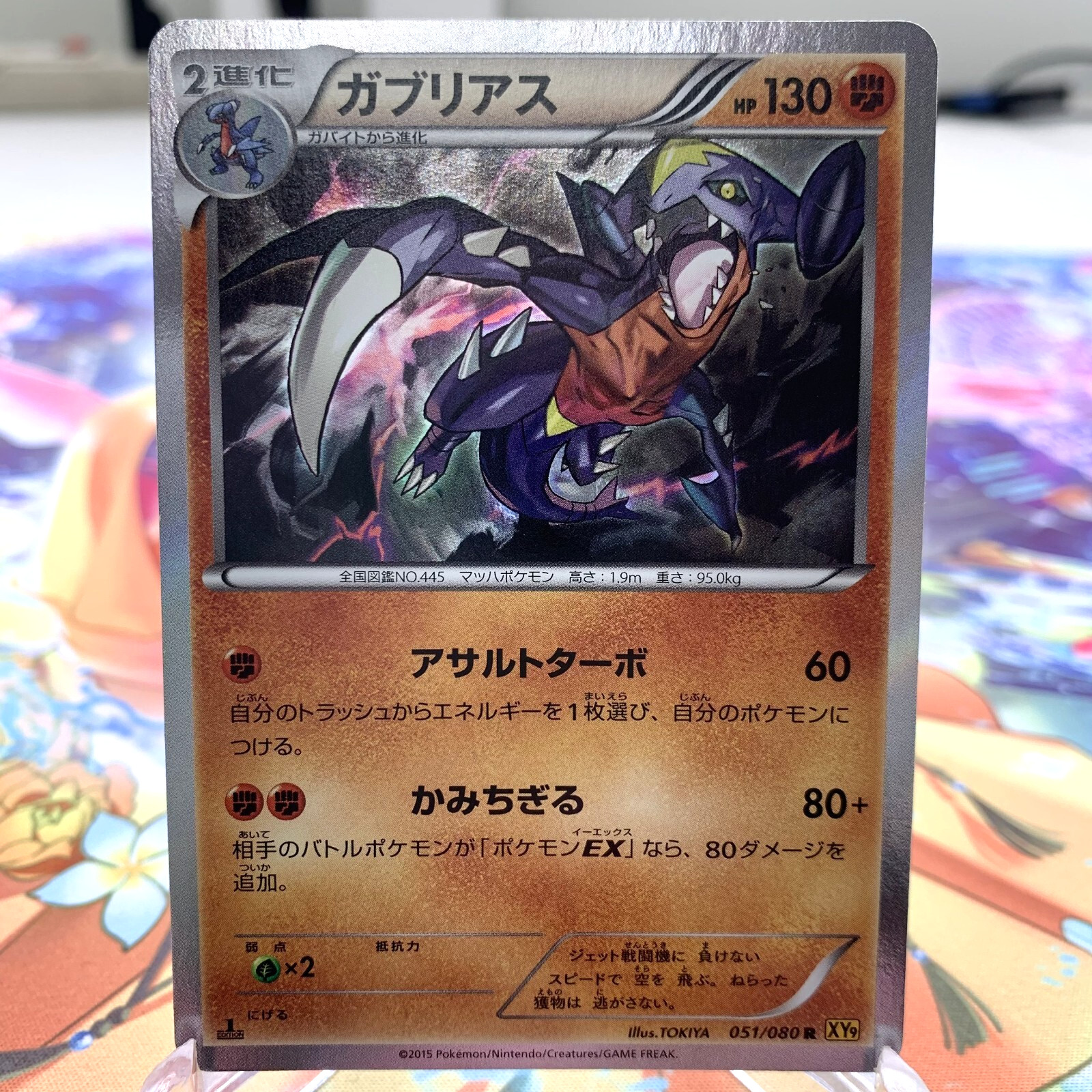 Garchomp 051/080 R Holo 1st Edition XY9 Japanese Pokemon Card ~ MP