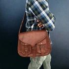 Vintage Leather Bag NEW Brown Shoulder Cross Body Women Handmade Purse Style