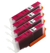 4PK MAGENTA CLI-281XXL Ink Tank chip use for Canon TS6120 TS6220 TS6320 TR7520