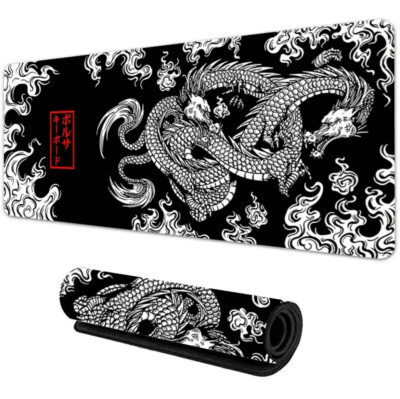 Japanese Dragon Gaming Mouse Pad Large Gamer Keyboard Desk Mat