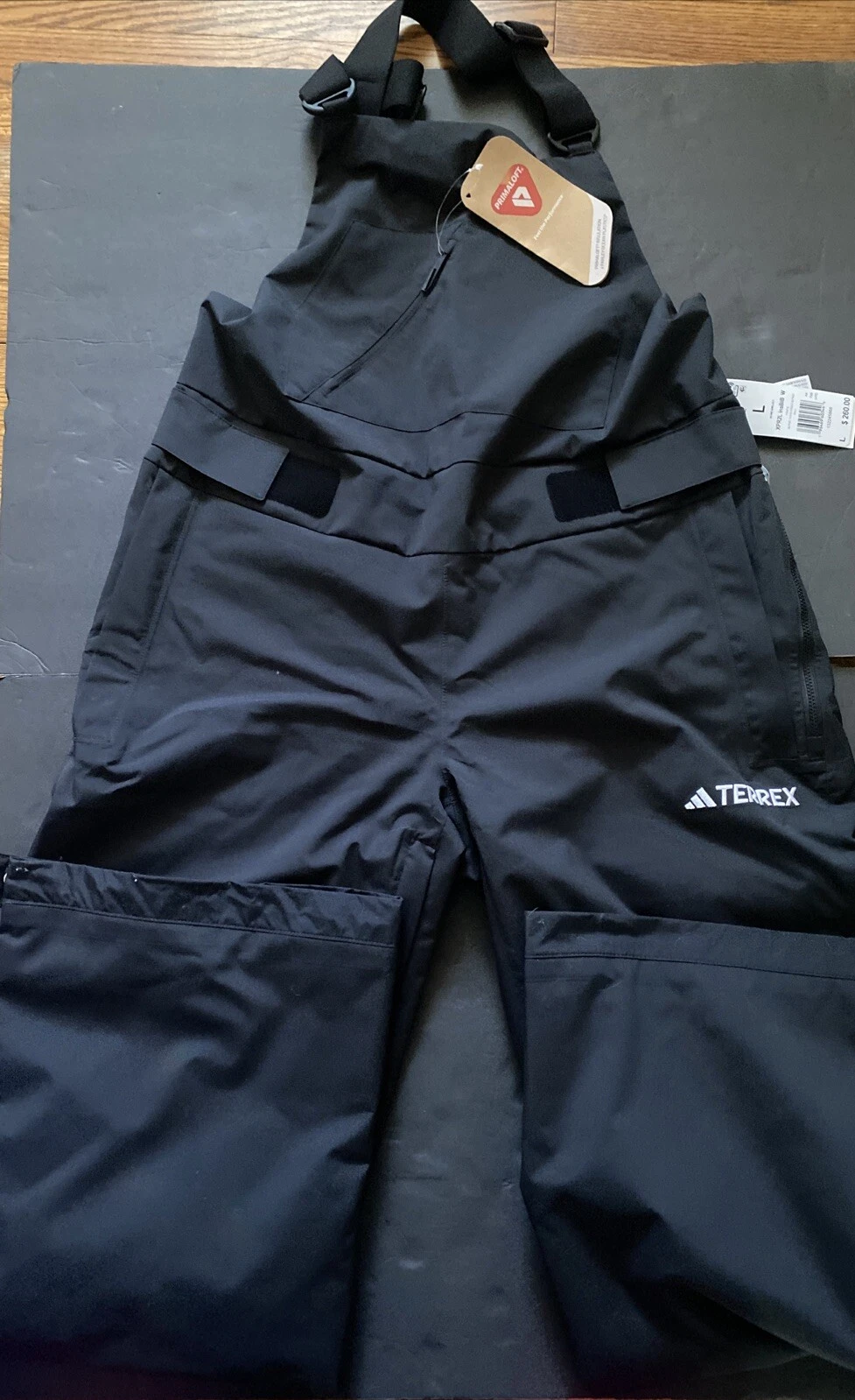 Adidas Terrex Xperior 2L Insulated Bib Women Size Large Black Ski