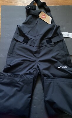 Adidas Terrex Xperior 2L Insulated Bib Women Size Large Black Ski