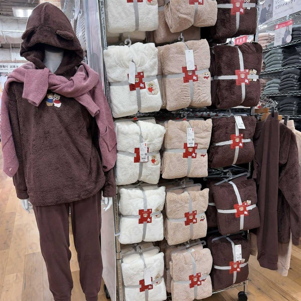 UNIQLO mofusand Furry Fleece Set XS-3XL 3Color Women Japan 475166/475167/470167