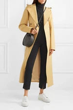 NWT $1850 The Row Thilde Stretch-Cady Straight-Leg Pants in Black sz XS