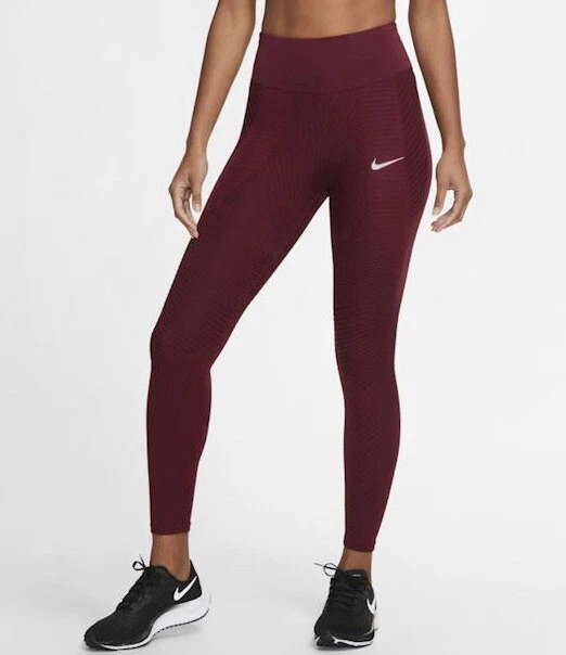 Nike Dry Epic Lux Tight Textured Running Leggings CU3379-638 Size S | eBay