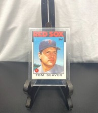 1986 TOM SEAVER Topps Traded MLB Sports Card #101T Boston Red Sox HOF (EX-NM)