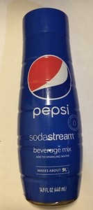 Sodastream Pepsi Beverage Mix - 14.9 fl oz (440ml), New, Makes 9L BBD 02/07/2024