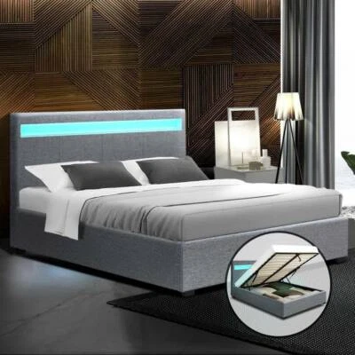 Artiss Bed Frame Double Full Size Gas Lift Base With Storage Beds Gumtree Australia Perth City Area Perth 1254994136