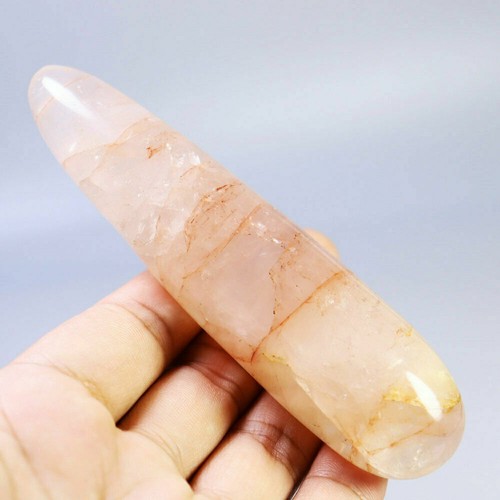 Natural RED FIRE QUARTZ Hematoid Polished Crystal Massage Wand To Healing 164 g - Picture 10 of 12