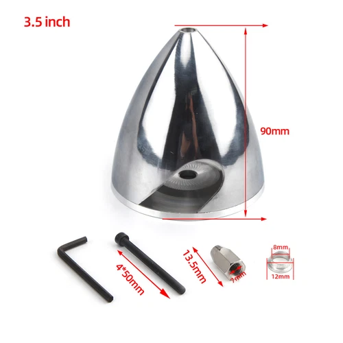 1pc RC model Aluminum Alloy Spinner 2 Blade or 3 Blade w/ 1.5/2/2.5/3/3.5/4inch - Picture 20 of 23