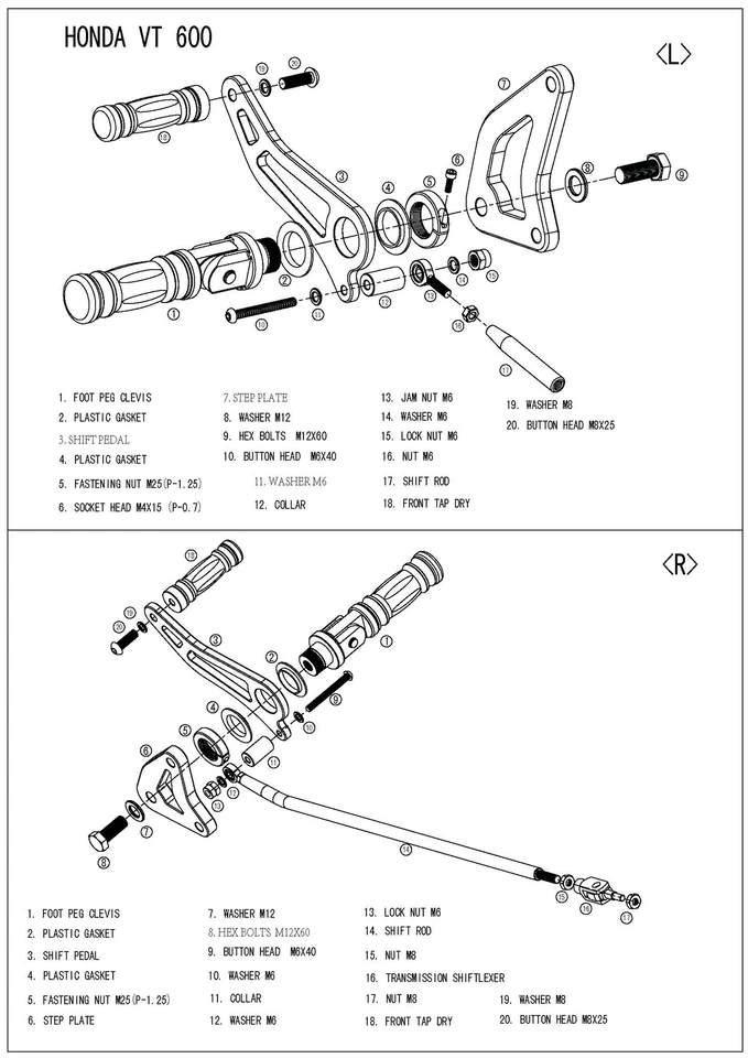 Controles delanteros pulidos para Honda Shadow VLX 600 VT600 C C CD Deluxe 1987-2007 Foto 2 de 4