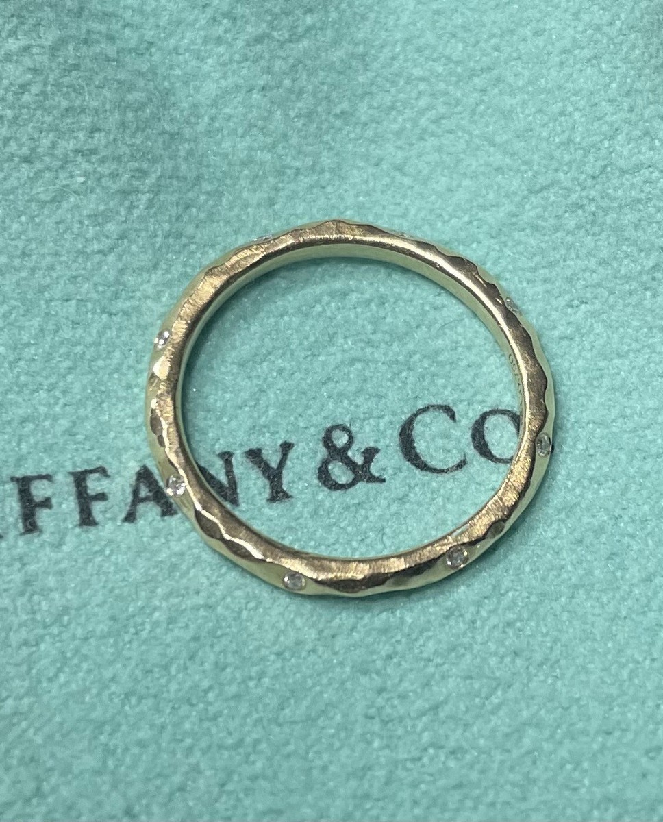 Tiffany & Co Paloma Picasso Hammered 18k Rose Gold 750 2mm