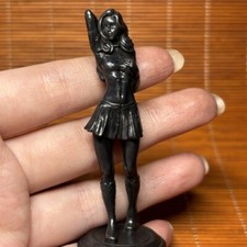 Black Brass Solid Beautiful Model Singer Body Art Ornament Toy Handle Piece