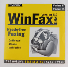 SYMANTEC WinFax PRO VERSION 8 For WINDOWS 95, WINDOWS NT