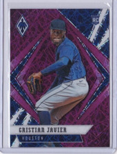 2021 Panini Chronicles Phoenix Christian Javier #16 Pink Pulsar Prizm RC (ID89)