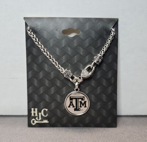 Texas A&M University Aggies Necklace NCAA Jewelry Silver-Tone Rope Chain 18"