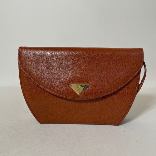 Yves Saint Laurent Leather Shoulder Bag Brown