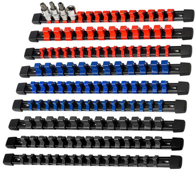 Organizador dados 9 piezas riel ABS 1/2 3/8 1/4 resistente garaje alta calidad