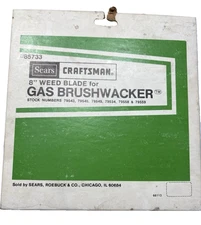 Sears Craftsman 8” Weed Brush Cutter Blade For Gas Brushwacker #85733