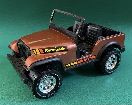 Vintage Tonka Truck Jeep Renegade Toy Vehicle USA Metal Steel  Brown