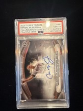 2025 Topps Tribute Ripken Jr/ Berman Calling The Shot Dual Auto 26/50 PSA 9 come nuovo