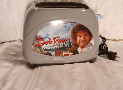 Bob Ross 2-Slice Toaster - Toasts Iconic Face onto Bread NEW