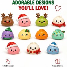 Christmas Squishies Advent Calendar 2026 24 Days Countdown Dumpling Squishy Toys