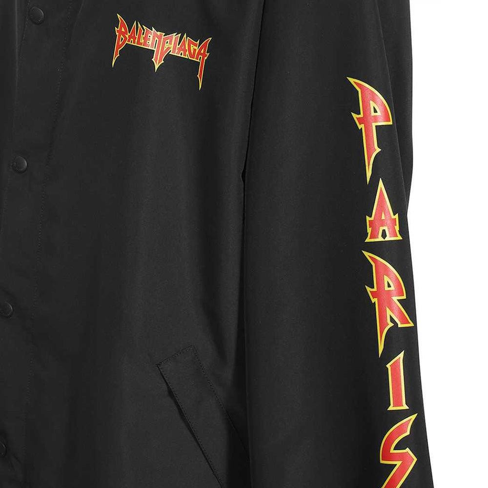 BALENCIAGA／ロゴ／ナイロン／ジャケット／ヒカル YouTuber Balenciaga Men's Metal Logo Coach's Jacket Windbreaker in