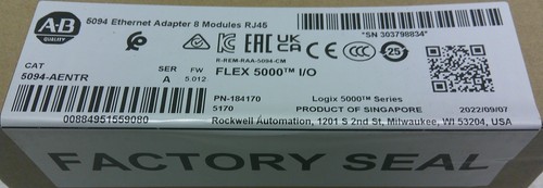 Allen Bradley 5094-AENTR Flex 5000 I/O Logix 5000 Series Ethernet Module NOS - Picture 2 of 3