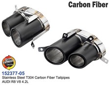 Terminali di Scarico con Fibra di Carbonio per AUDI R8 V8 4.2L