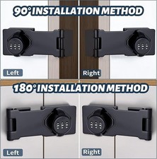 3 Digit Combination Sliding Keyless Lock for Shed Gate Garden Door Security