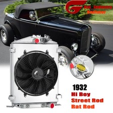 For 1932 Ford Street Rat Rod High Boy Chevy V8 Engine 3 Rows Radiatorshroud Fan For 1932 Ford Street Rat Rod High Boy Chevy V8 Engine 3 Rows Radiatorshroud Fan
