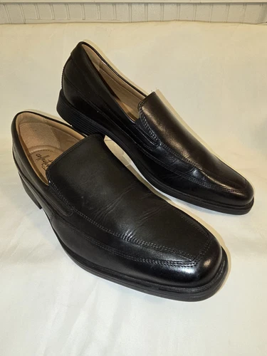 Mocassino uomo Clarks Tilden Free in pelle nera taglia 10 M