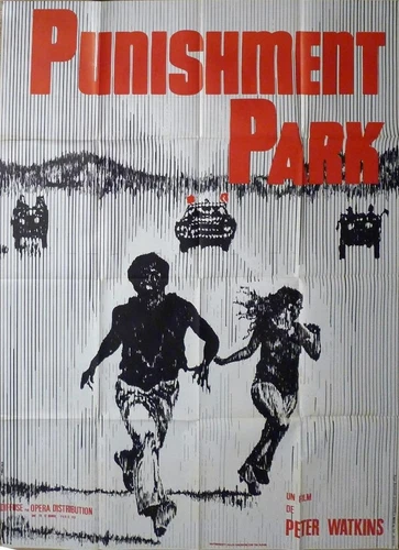 PUNISHMENT PARK - PETER WATKINS / - RARE DOCUMENTARY ORIGINAL LARGE MOVIE POSTER