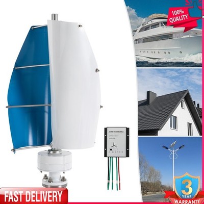 100W Vertical Axis Wind Turbine Generator 12V with Controller Home Windmill Kit