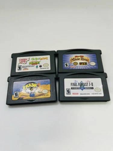 GAME BOY ADVANCE GBA BUNDLE LOT 4 Games Final Fantasy Dawn Of Souls Crash