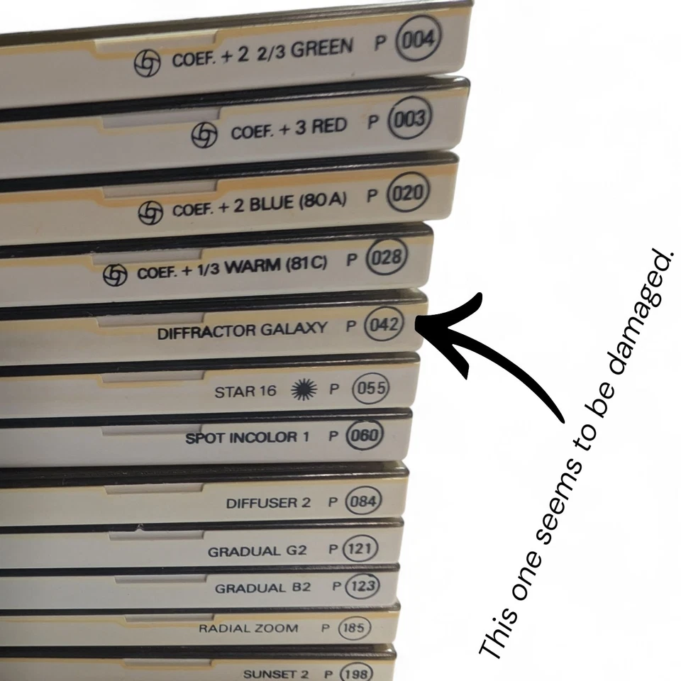 COKIN Filters A Series Lot of 13 Filters & 4 Bonus Circular Polarizing Lenses - Image 3 of 4