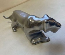 Metal Tiger Metal Sculpture Aluminum  Collectible 8cm Used