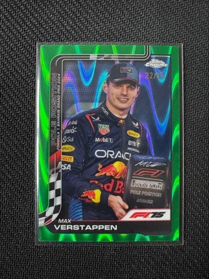 2025 Topps Chrome Formula 1 Max Verstappen Pole Position Green Refractor #/99