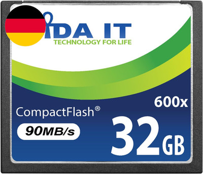 Vida IT 32GB Compact Flash CF Speicherkarte 600X 90Mb/S Für Canon EOS 10D 20D 20