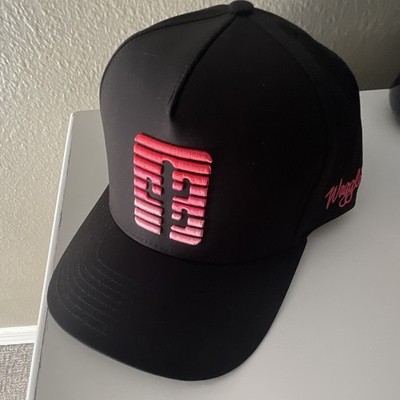 Waggle Golf Black/Pink Adjustable Baseball Cap Hat One Size Solid Sports