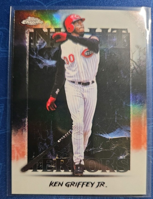 Topps 2025 Chrome Update Ken Griffey Jr Night Terrors Insert NT-7 Reds