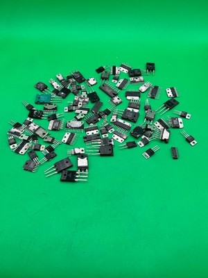 Lot Assorted Power Transistors IC Chips Semiconductors Mixed Electronic Parts RE