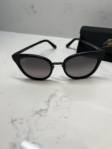 Maui Jim Wood Rose polarized cat eye sunglasses black STG SG MJ870-02 - Picture 2 of 10