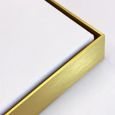 Gold Floating Frame for 30x40 Canvas Paintings, 1.5” Deep DIY Metal Canvas Fl...