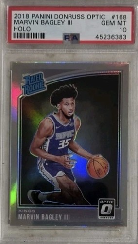 2018-19 Panini Donruss Optic Psa Rated Rookie Marvin Bagley III #168.