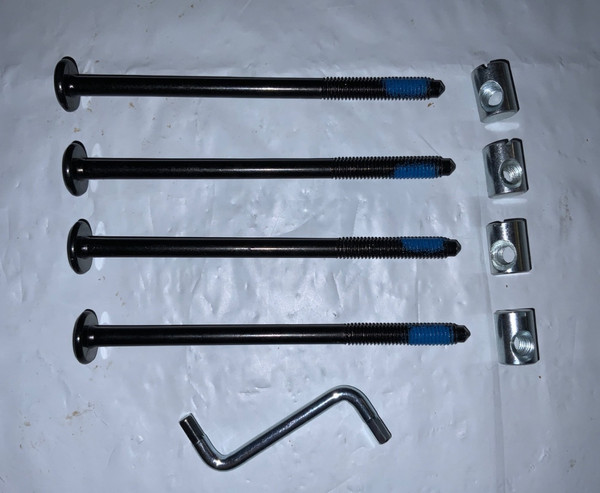 Juego de herrajes de piezas de repuesto IKEA para reposapiés otomano Poang (negro)